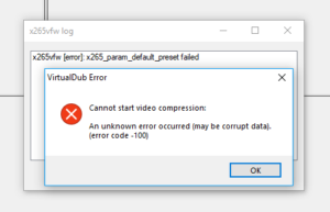 virtualdub compression codec